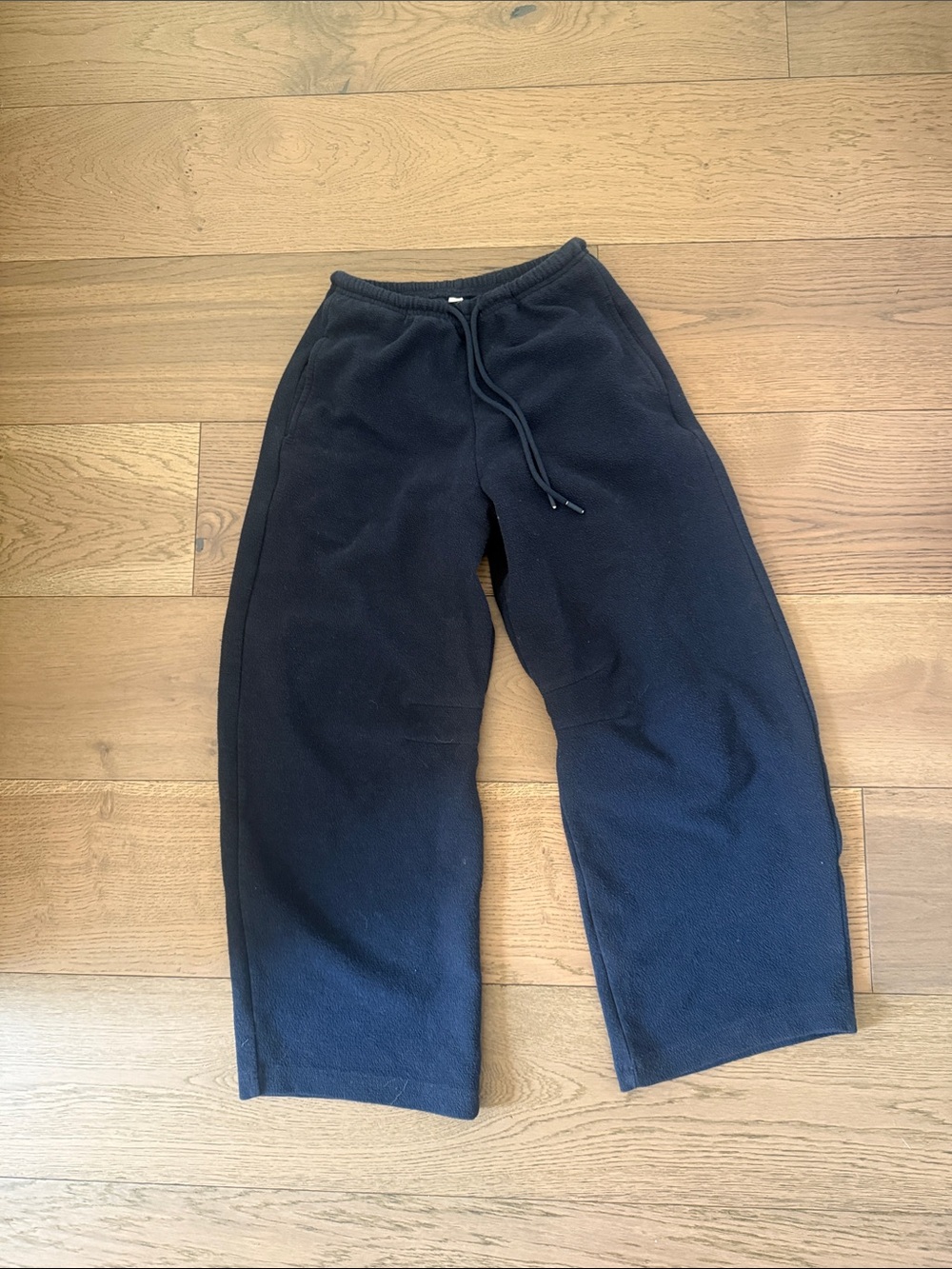 Navy Wide Leg Soft Sweatpants